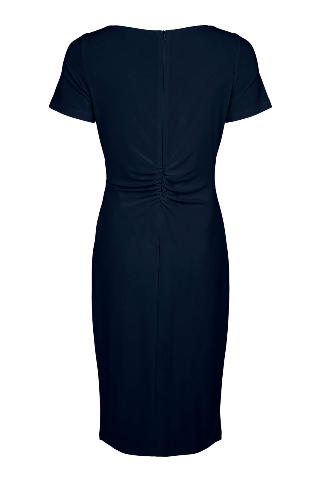 Tia 78409 Navy Ruched Dress - Experience Boutique