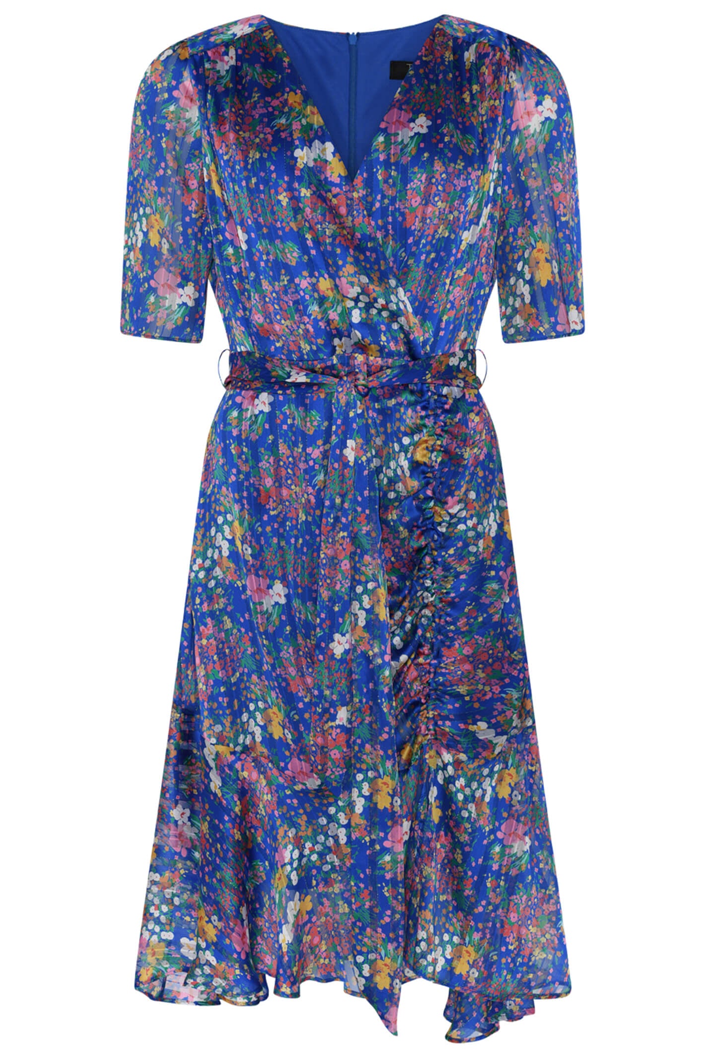 Cobalt blue floral dress cheap